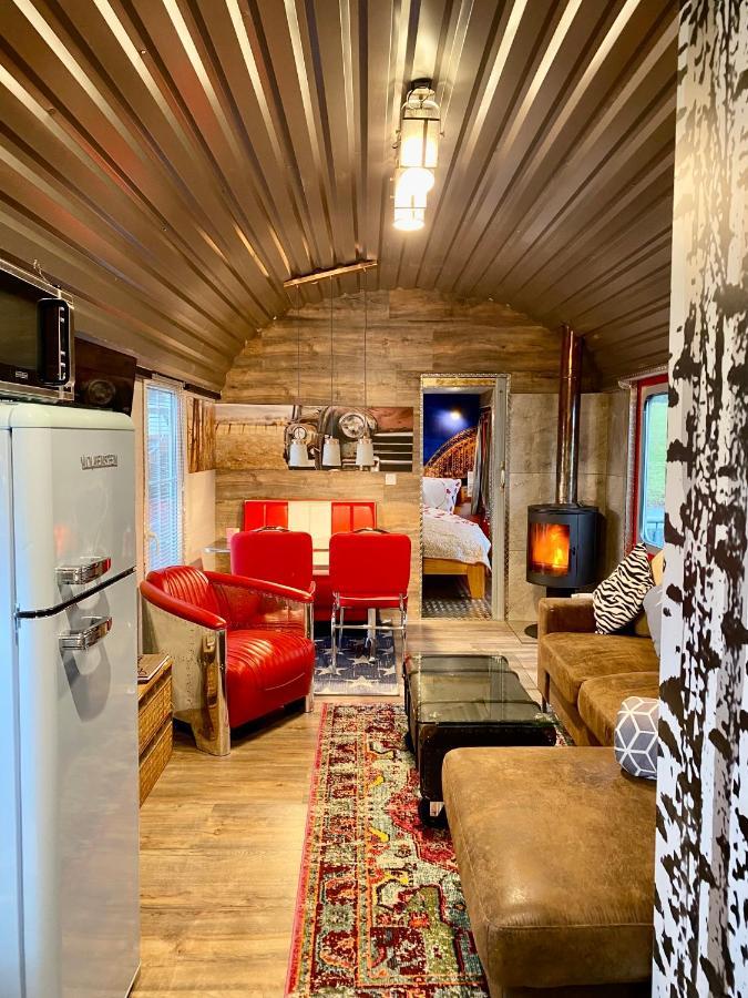 Gleis 2, Waggon Mit Ofen, Optional Mit Whirlpool Und Sauna Dahlem  المظهر الخارجي الصورة